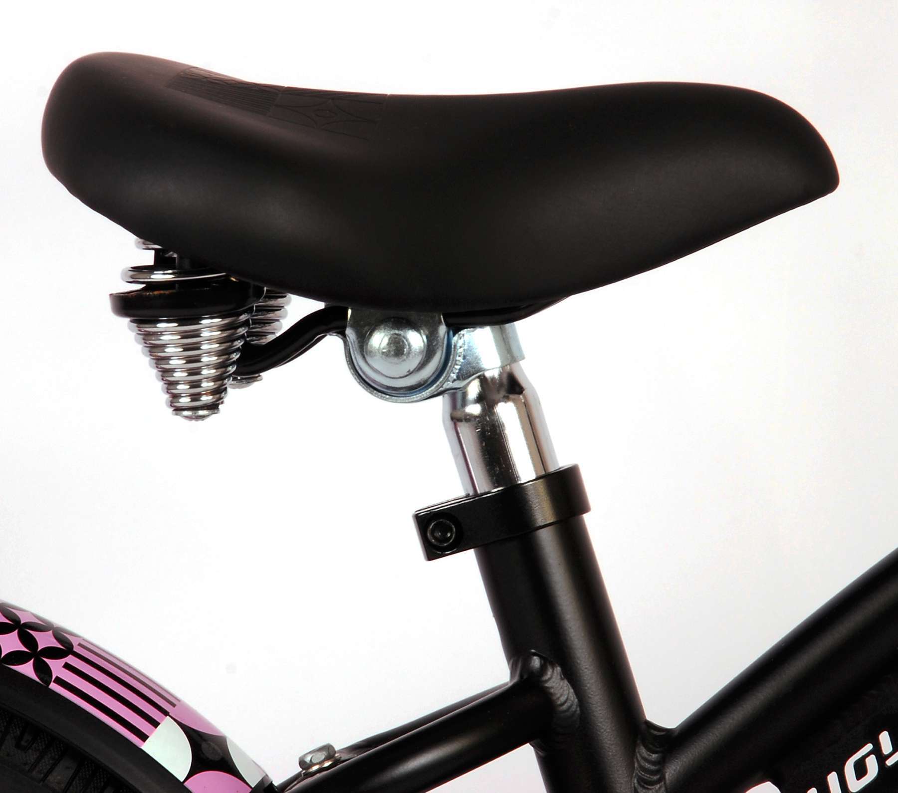 Volare | Meisjes Kinderfiets Miracle, 14 inch, Mat Zwart, Prime Collection - Afbeelding 8