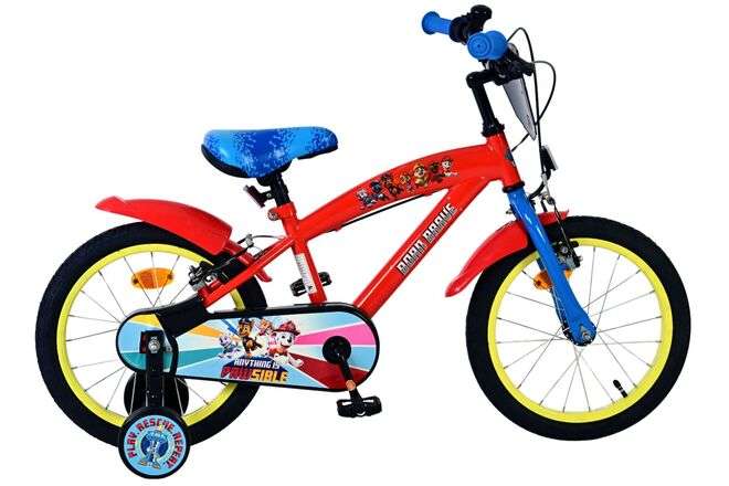 Nickelodeon | Jongens Kinderfiets Paw Patrol, 16 inch, Rood, Twee handremmen