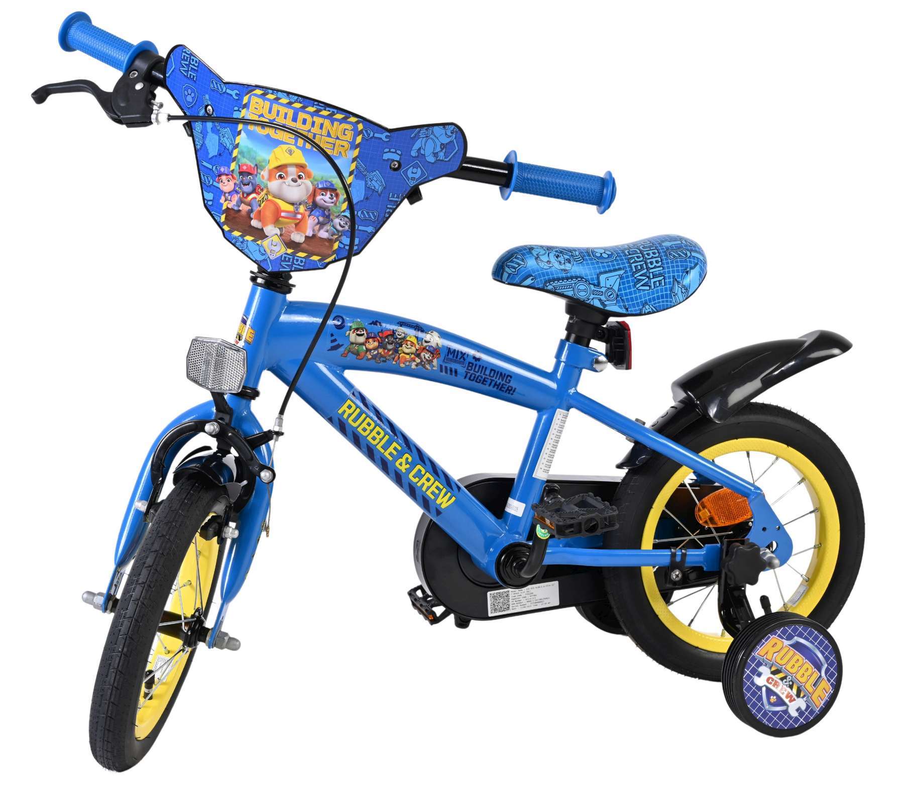 Nickelodeon | Jongens Kinderfiets Rubble & Crew, 12 inch, Blauw - Afbeelding 8