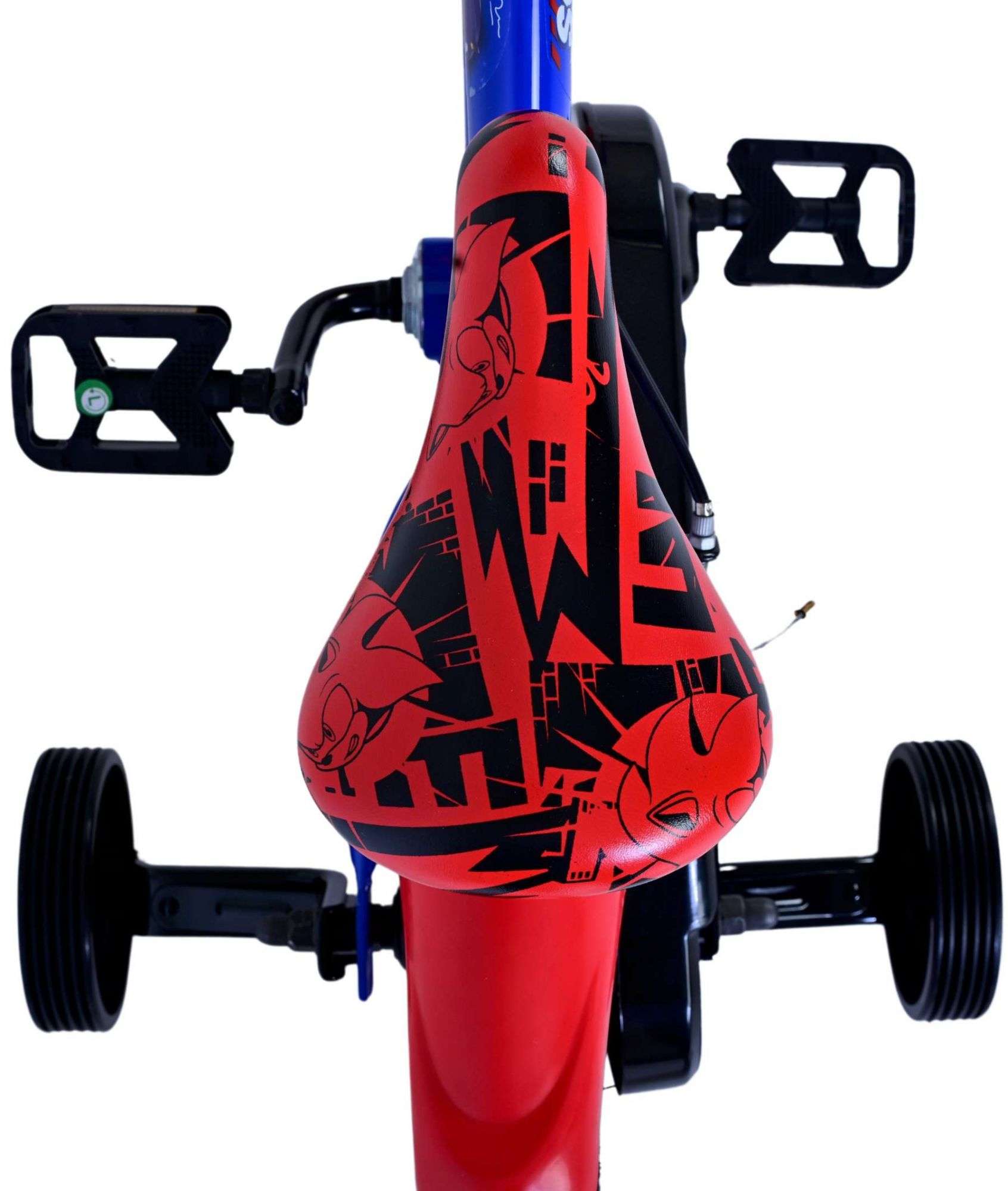 WildBrain | Jongens Kinderfiets Sonic Prime, 12 inch, Blauw Rood, Twee handremmen - Afbeelding 5