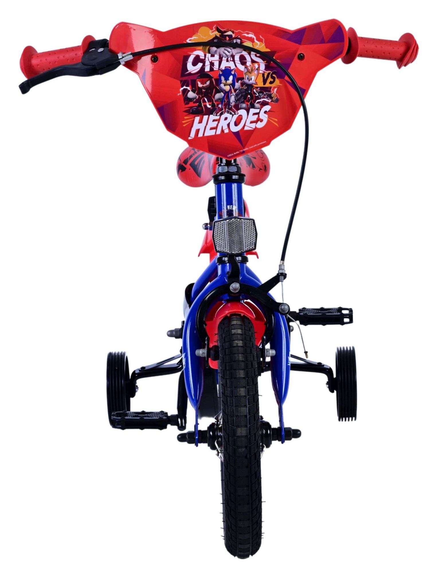 WildBrain | Jongens Kinderfiets Sonic Prime, 12 inch, Blauw Rood - Afbeelding 6