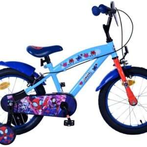 Marvel | Jongens Kinderfiets Spidey and Friends, 16 inch, Blauw, Twee handremmen