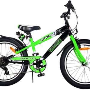 Volare | Jongens Kinderfiets Sportivo, 20 inch, Groen, 7 versnellingen