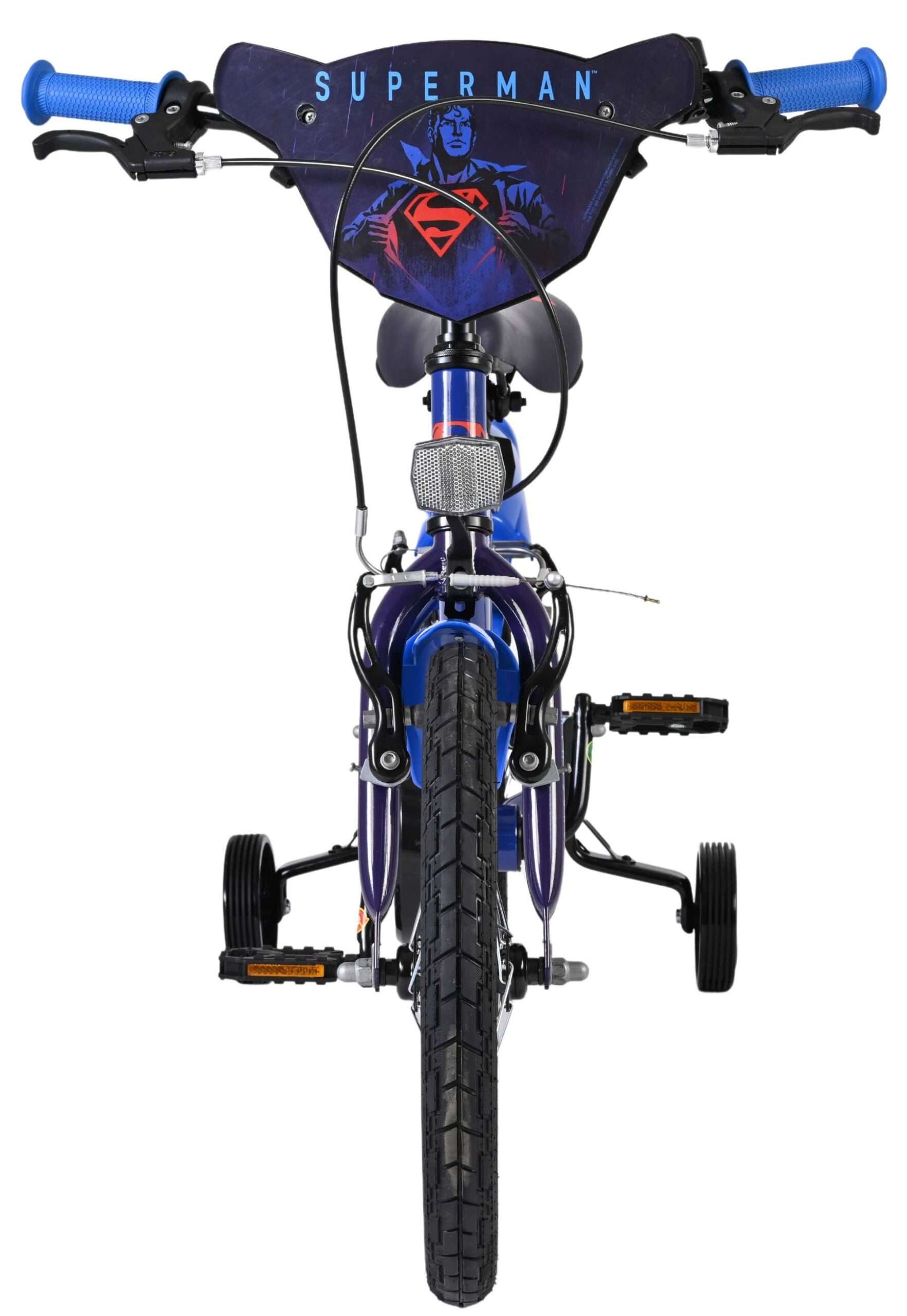 Warner Bros | Jongens Kinderfiets Superman, 16 inch, Blauw, Twee handremmen - Afbeelding 6