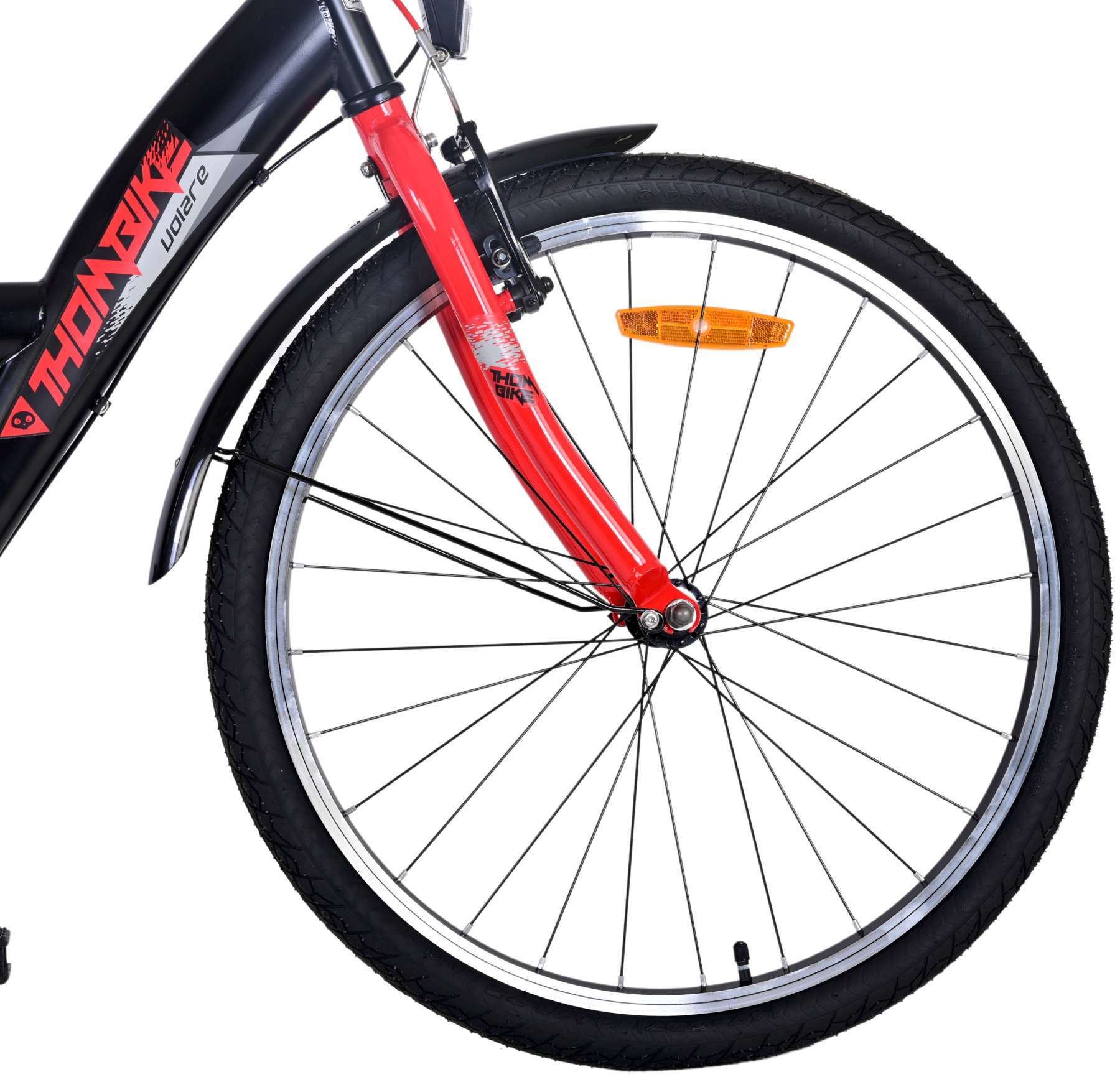 Volare | Jongens Kinderfiets Thombike, 24 inch, Rood, 3 versnellingen - Afbeelding 4