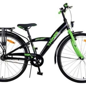 Volare | Jongens Kinderfiets Thombike, 26 inch, Zwart Groen, 3 versnellingen