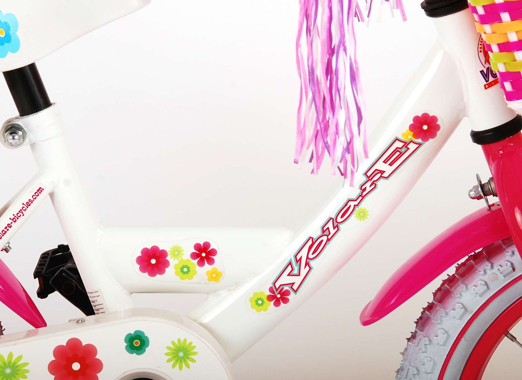 Volare | Meisjes Kinderfiets Ashley, 14 inch, Wit - 95% afgemonteerd - Afbeelding 9