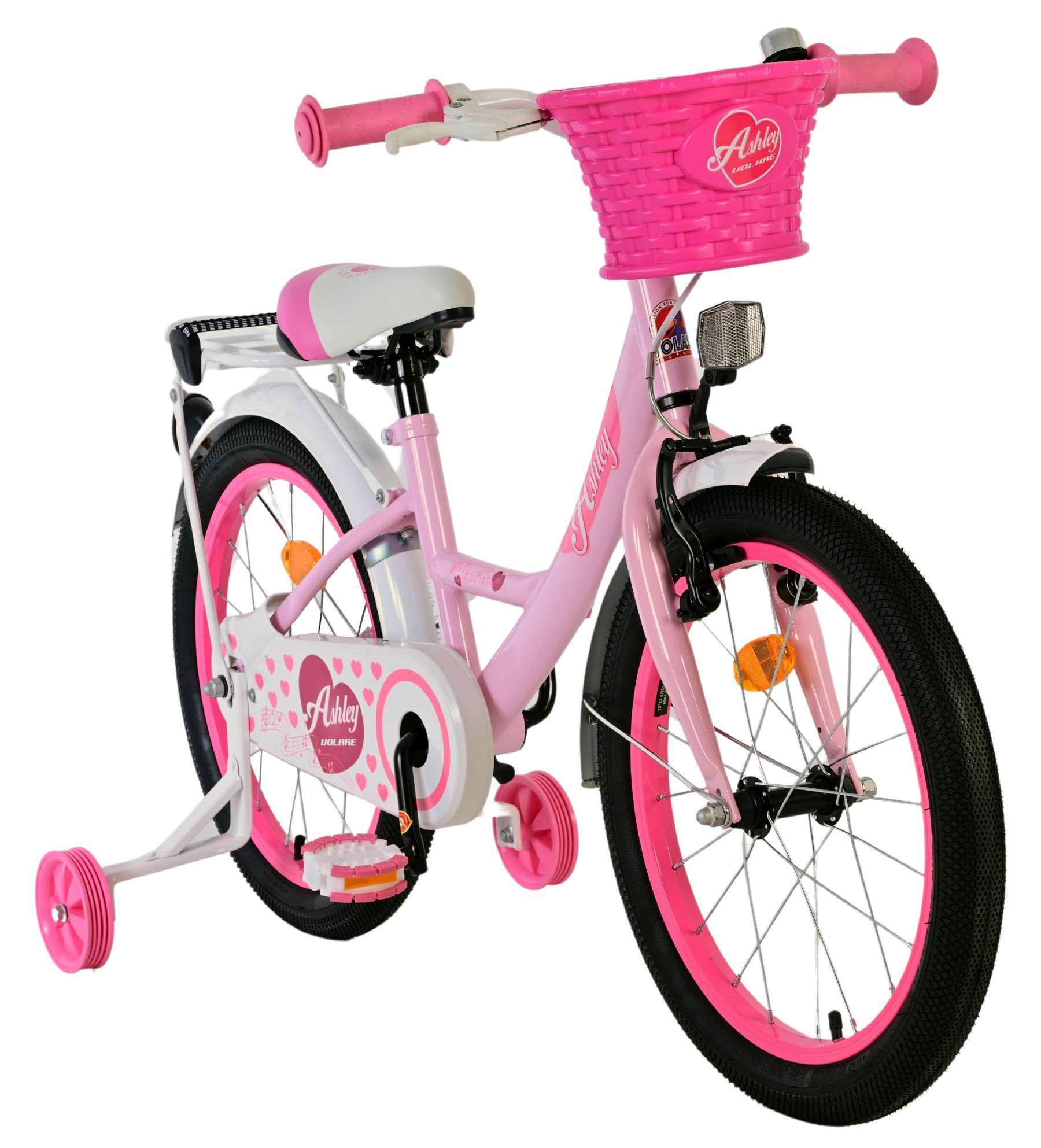 Volare | Meisjes Kinderfiets Ashley, 18 inch, Roze - Afbeelding 6
