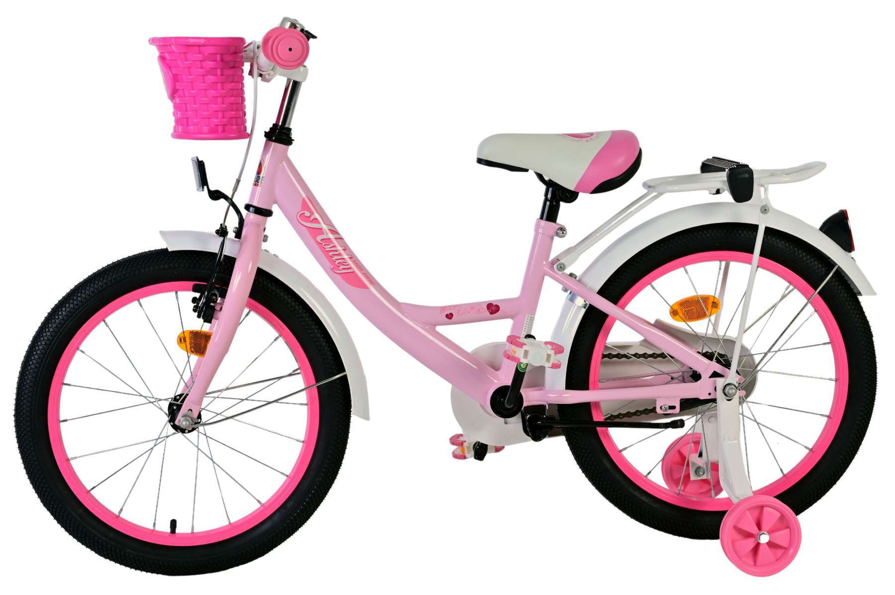 Volare | Meisjes Kinderfiets Ashley, 18 inch, Roze - Afbeelding 8