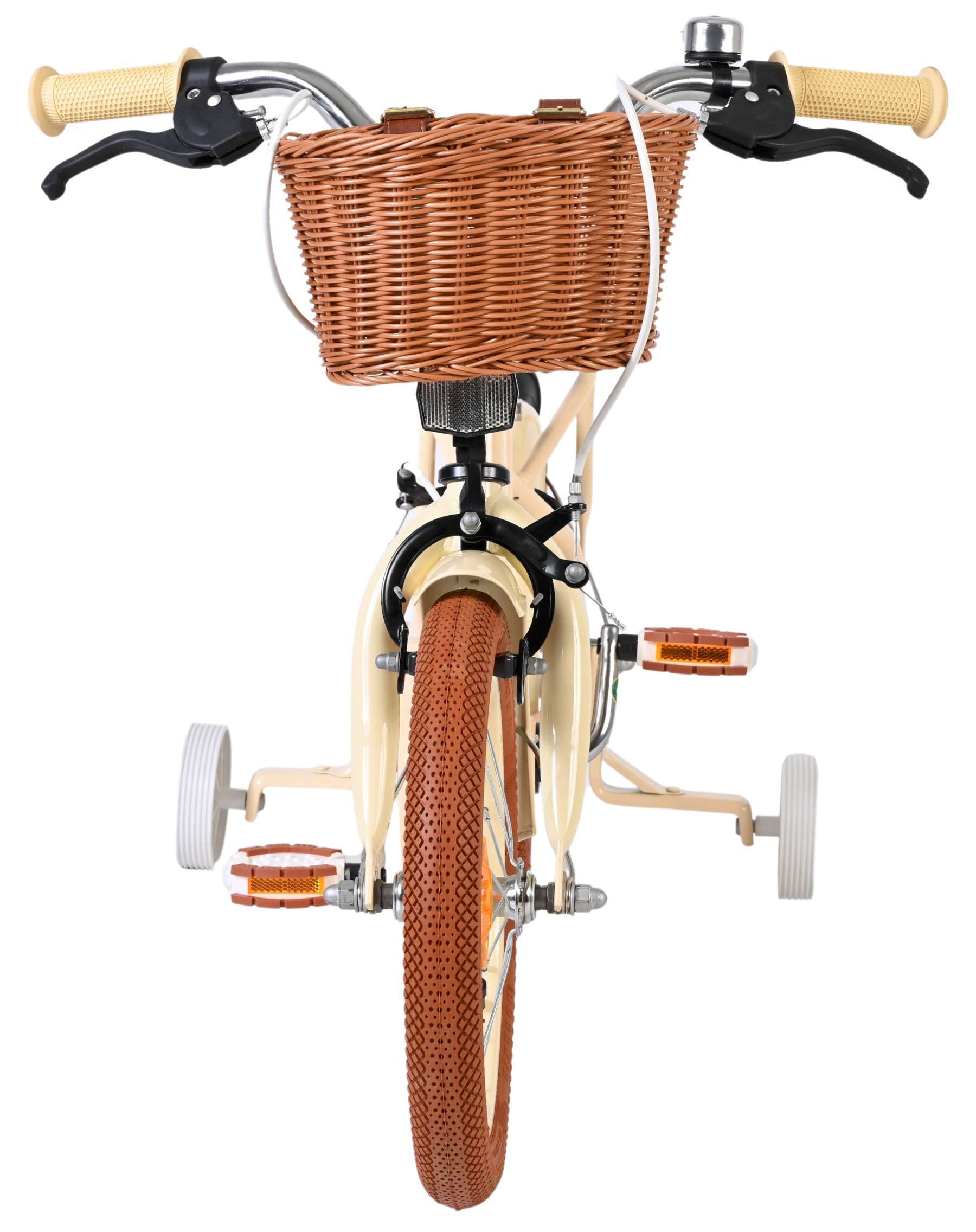 Volare | Meisjes Kinderfiets Ashley, 14 inch, Creme, Twee Handremmen - Afbeelding 5