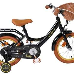 Volare | Meisjes Kinderfiets Ashley, 14 inch, Zwart