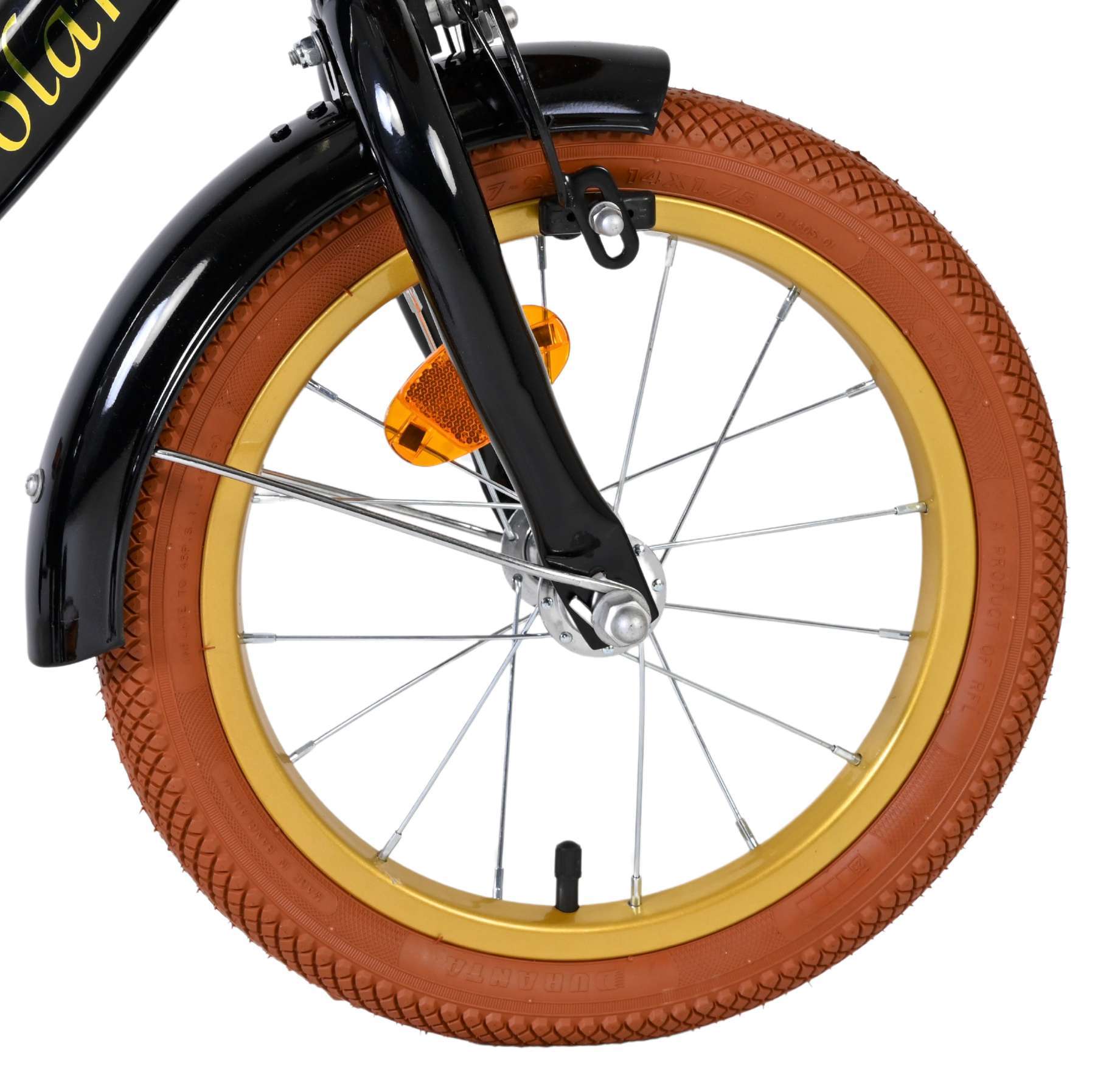 Volare | Meisjes Kinderfiets Ashley, 14 inch, Zwart, Twee Handremmen - Afbeelding 3