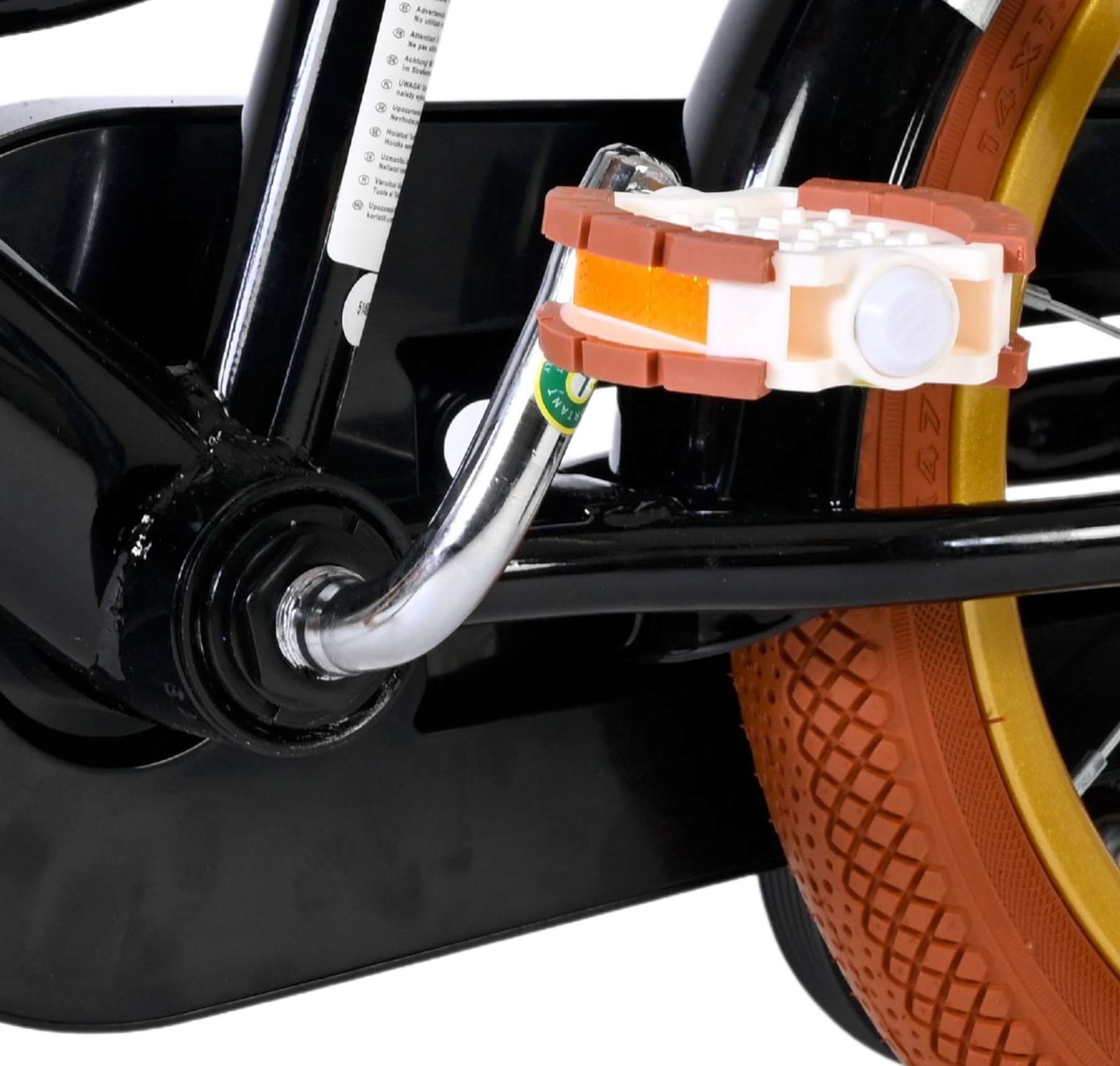 Volare | Meisjes Kinderfiets Ashley, 14 inch, Zwart, Twee Handremmen - Afbeelding 9