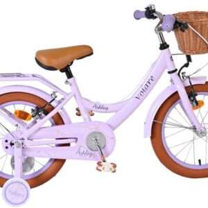 Volare | Meisjes Kinderfiets Ashley, 16 inch, Lila, Twee Handremmen