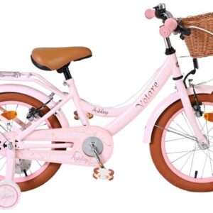 Volare | Meisjes Kinderfiets Ashley, 16 inch, Roze, Twee Handremmen