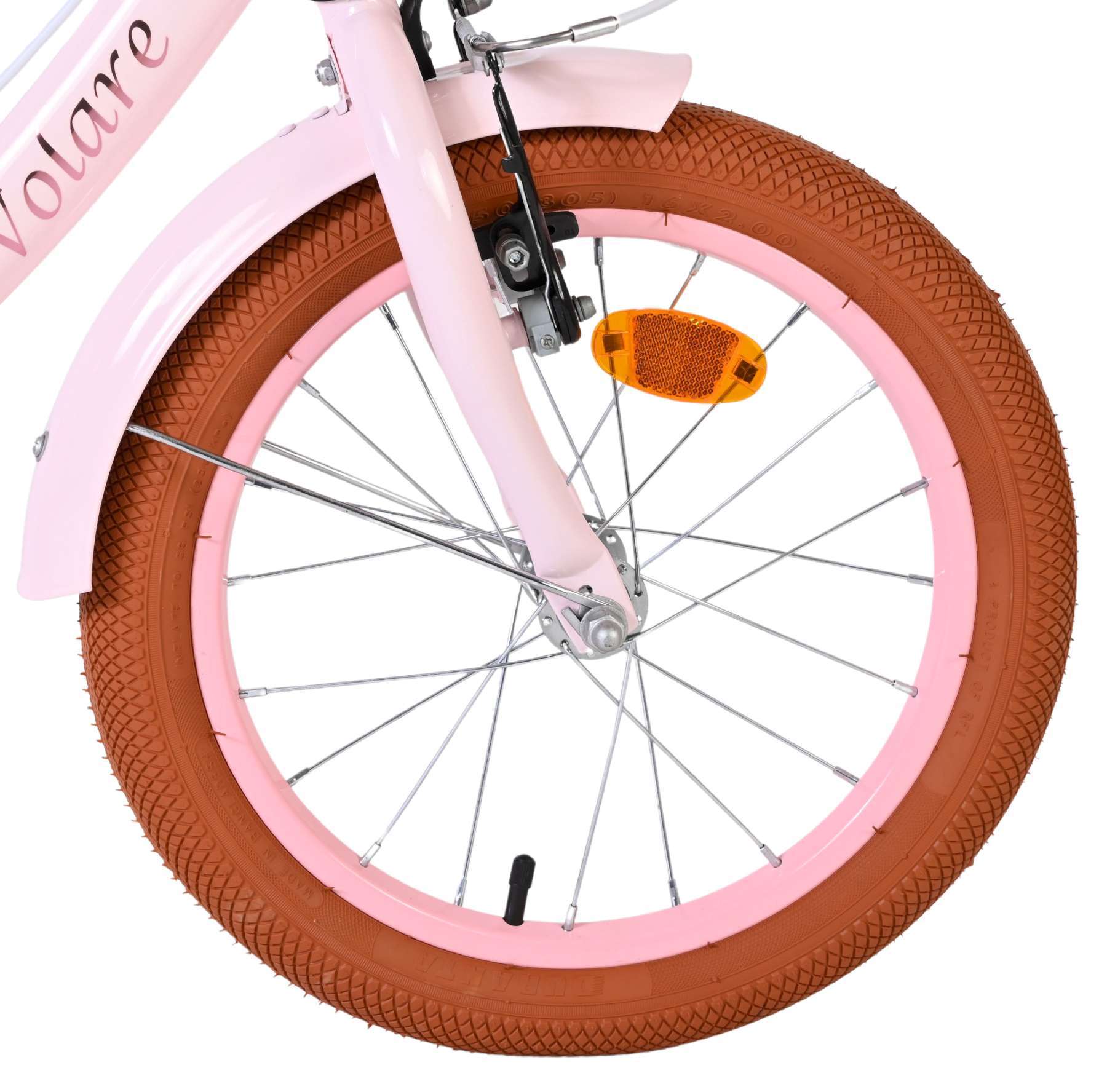 Volare | Meisjes Kinderfiets Ashley, 16 inch, Roze, Twee Handremmen - Afbeelding 3