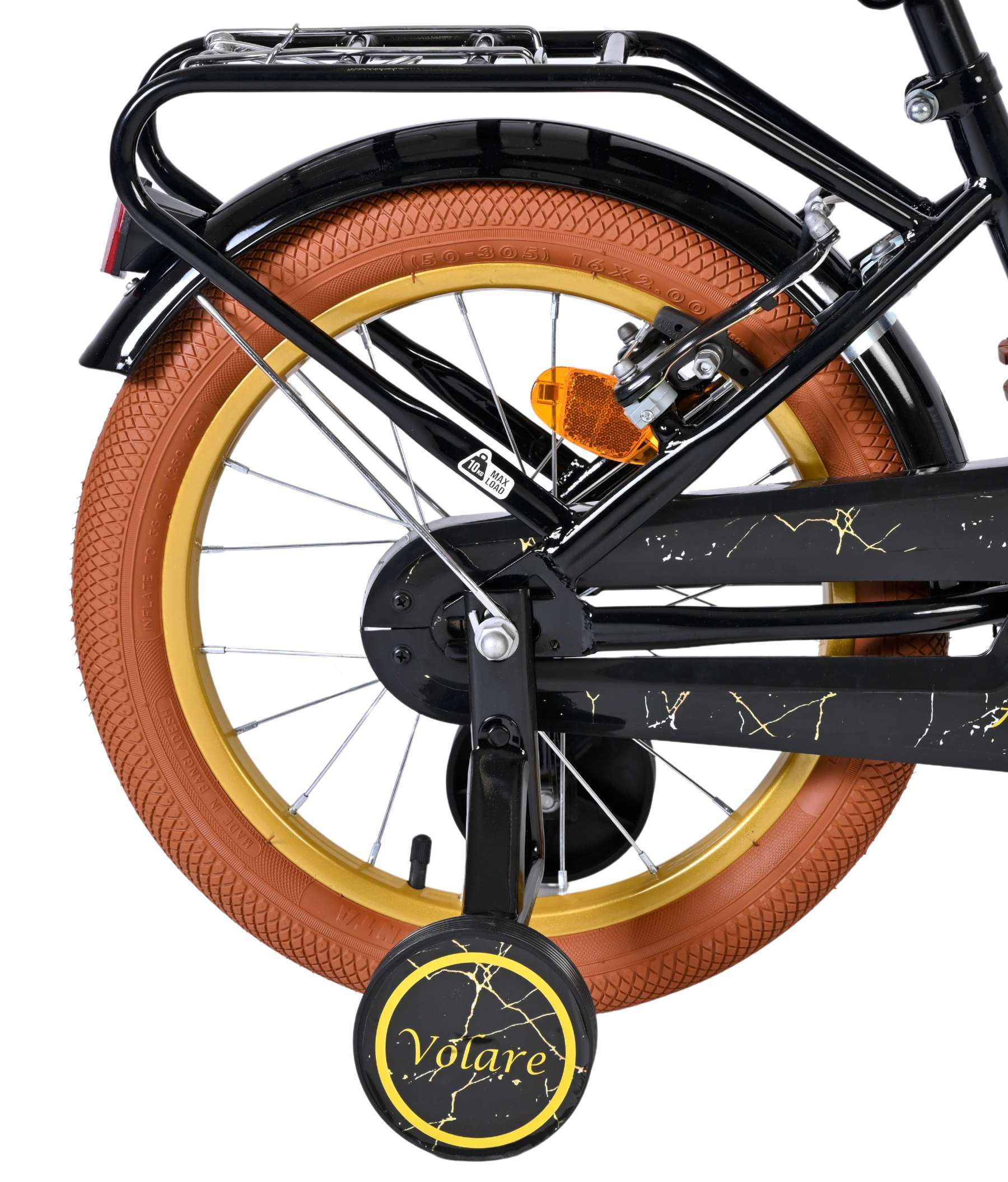 Volare | Meisjes Kinderfiets Ashley, 16 inch, Zwart, Twee Handremmen - Afbeelding 2