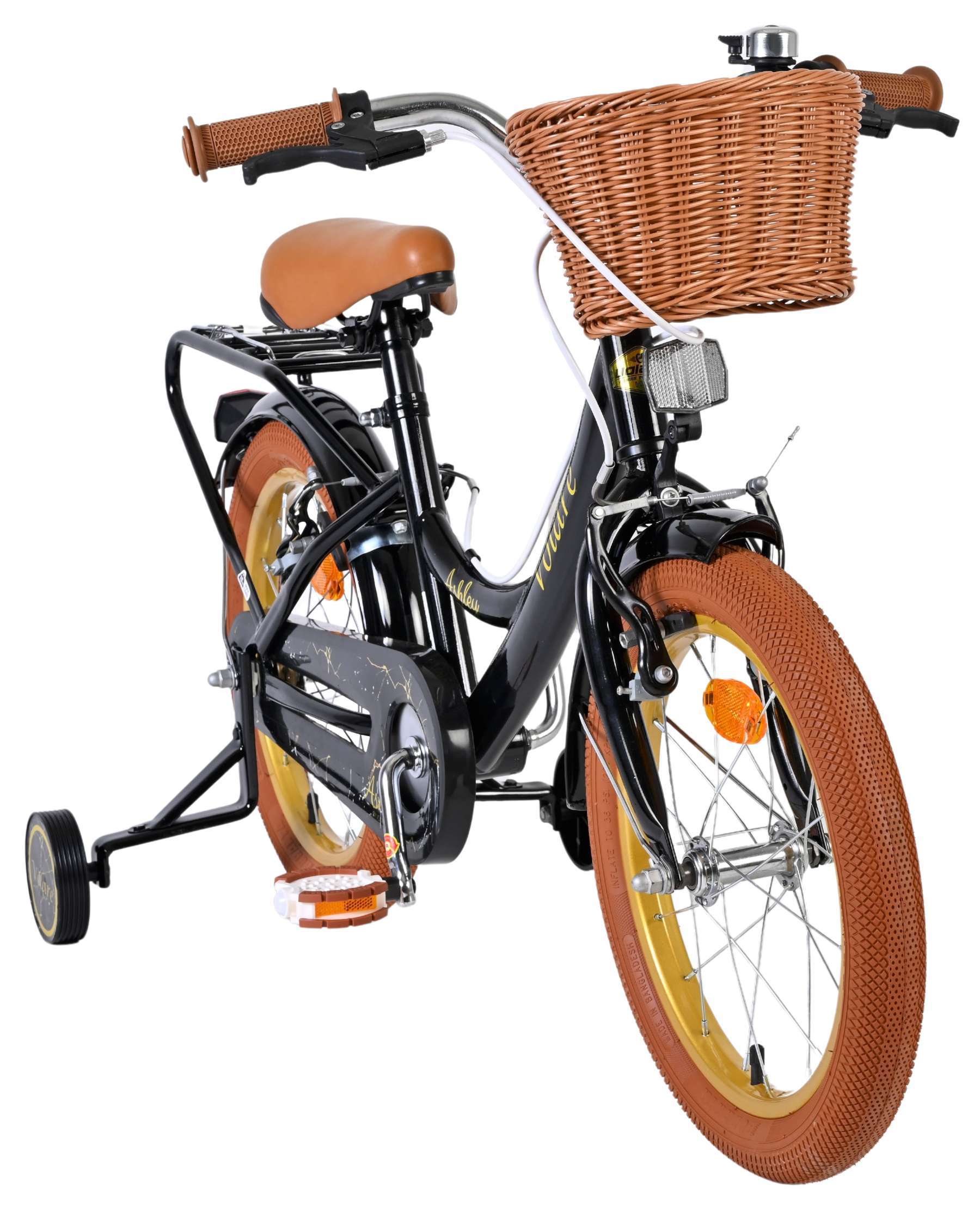 Volare | Meisjes Kinderfiets Ashley, 16 inch, Zwart, Twee Handremmen - Afbeelding 5