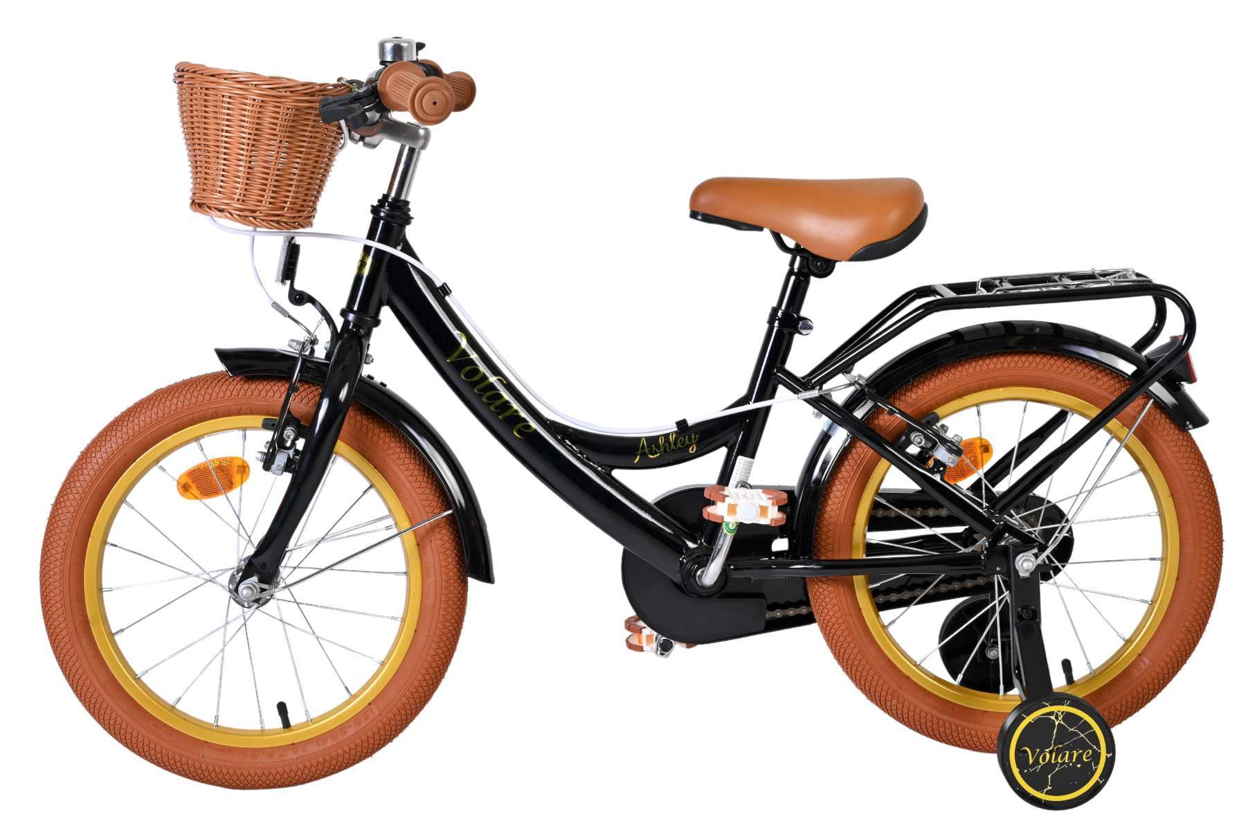 Volare | Meisjes Kinderfiets Ashley, 16 inch, Zwart, Twee Handremmen - Afbeelding 7