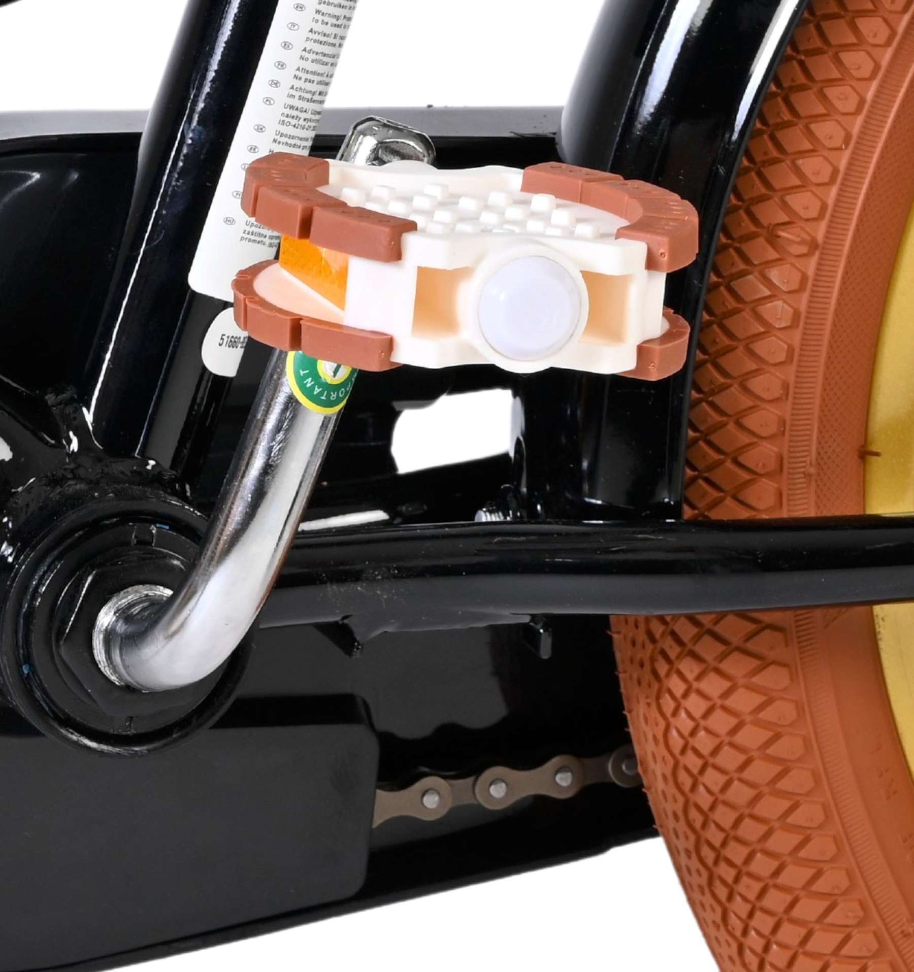 Volare | Meisjes Kinderfiets Ashley, 16 inch, Zwart, Twee Handremmen - Afbeelding 9