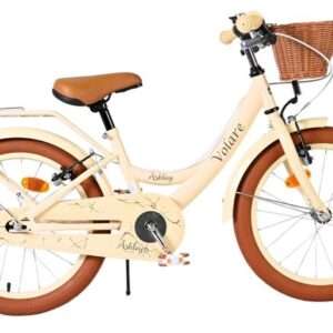 Volare | Meisjes Kinderfiets Ashley, 18 inch, Creme, Twee handremmen