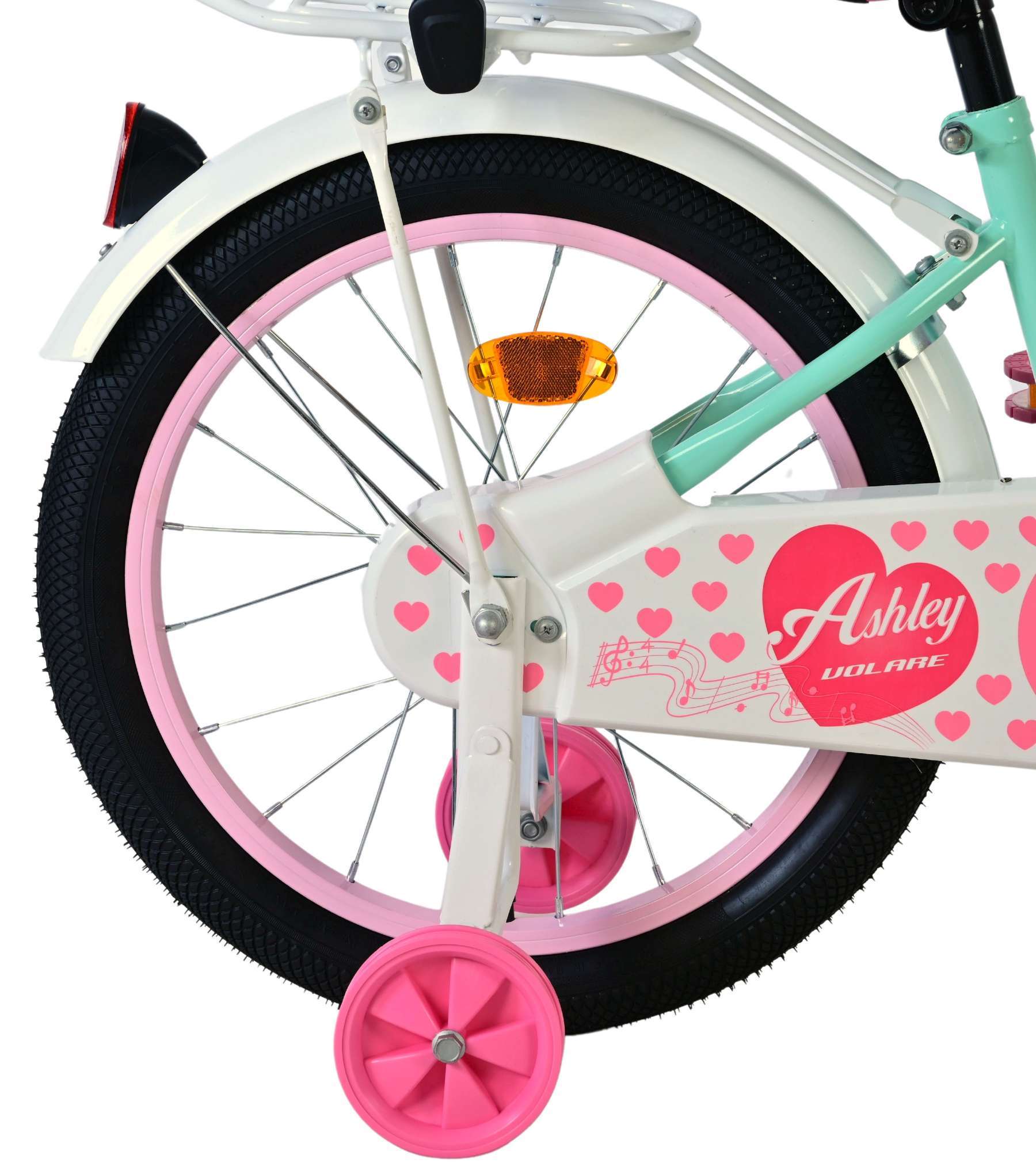 Volare | Meisjes Kinderfiets Ashley, 18 inch, Groen - Afbeelding 2
