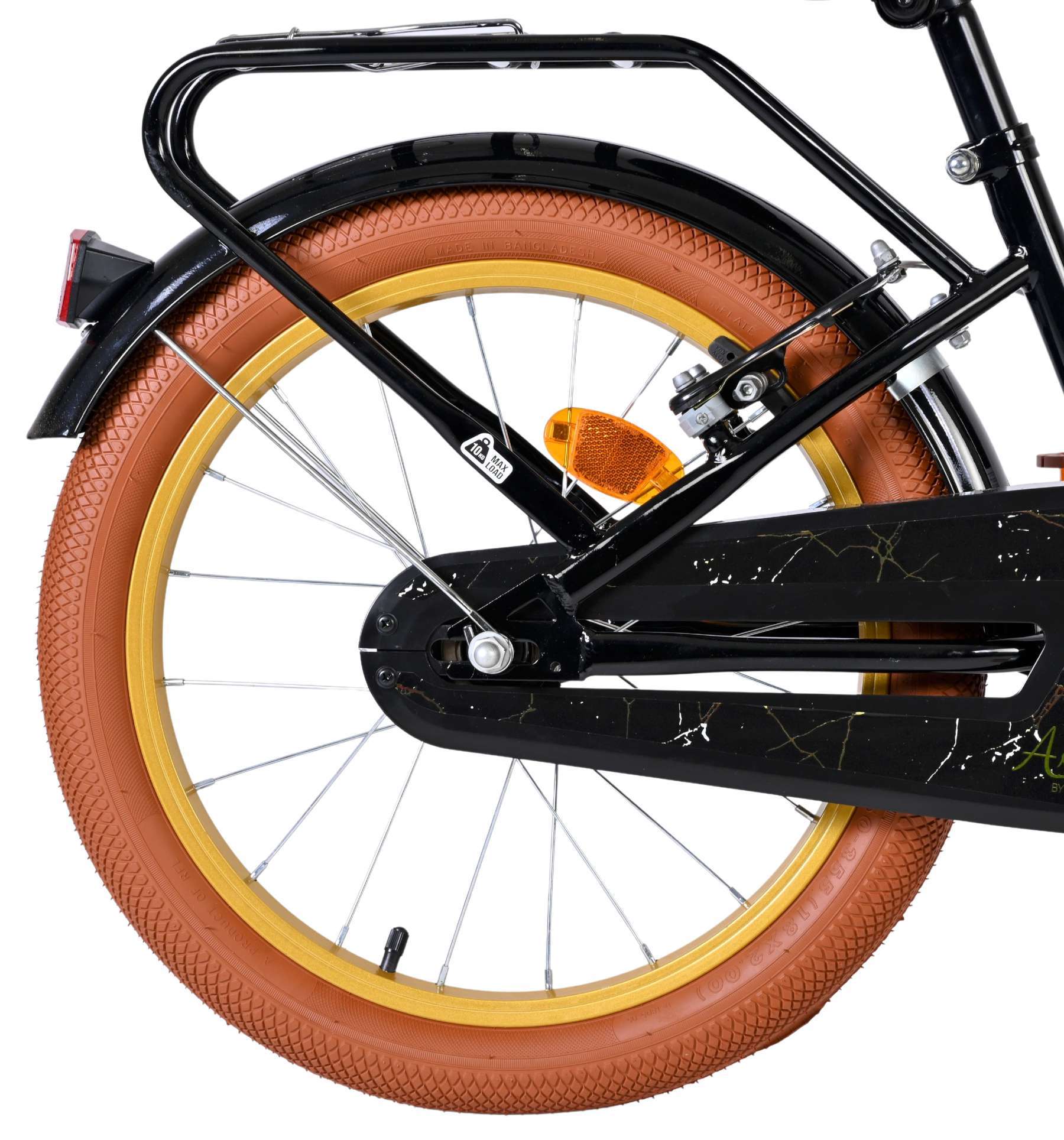 Volare | Meisjes Kinderfiets Ashley, 18 inch, Zwart, Twee handremmen - Afbeelding 2