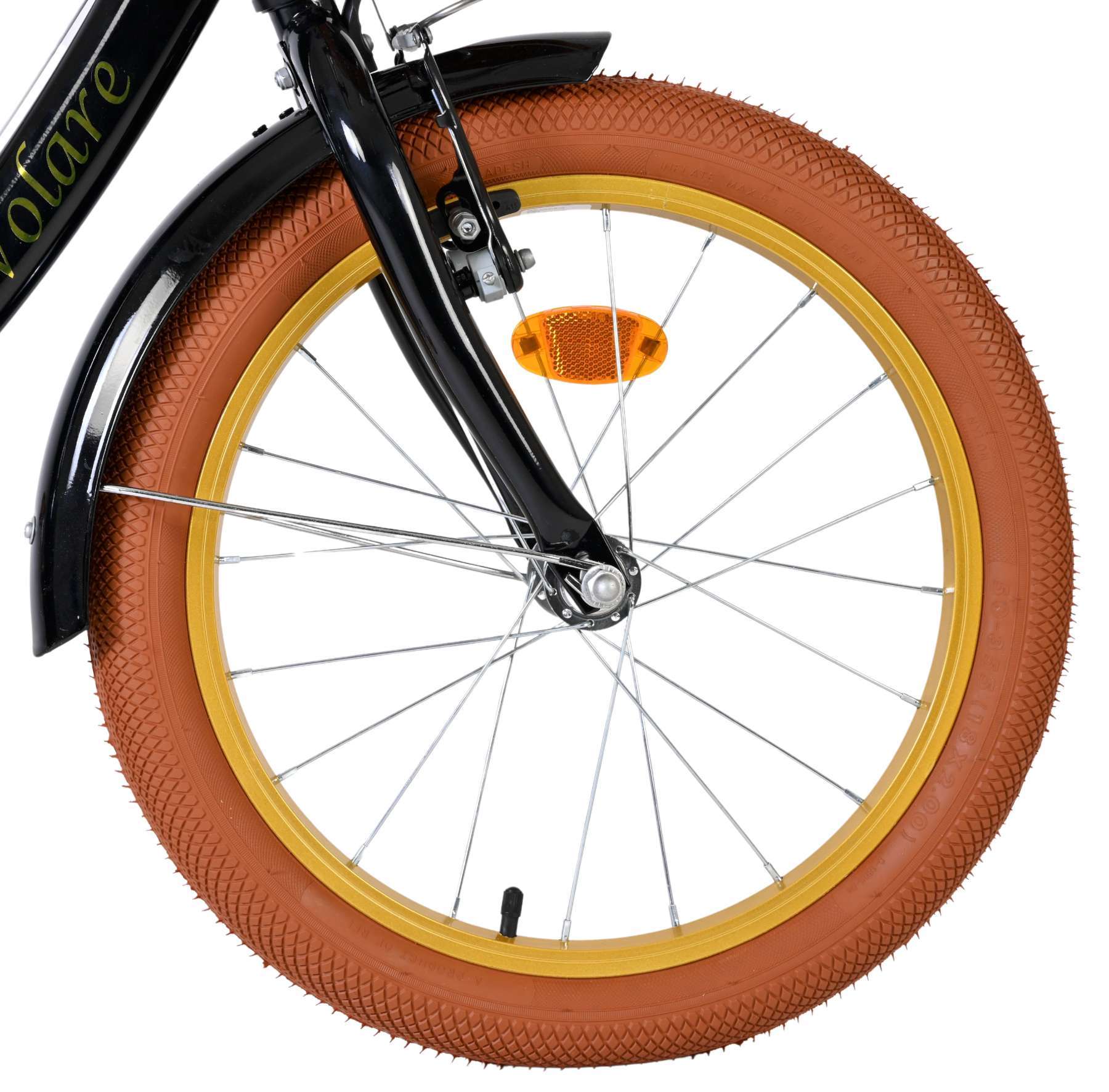 Volare | Meisjes Kinderfiets Ashley, 18 inch, Zwart, Twee handremmen - Afbeelding 3