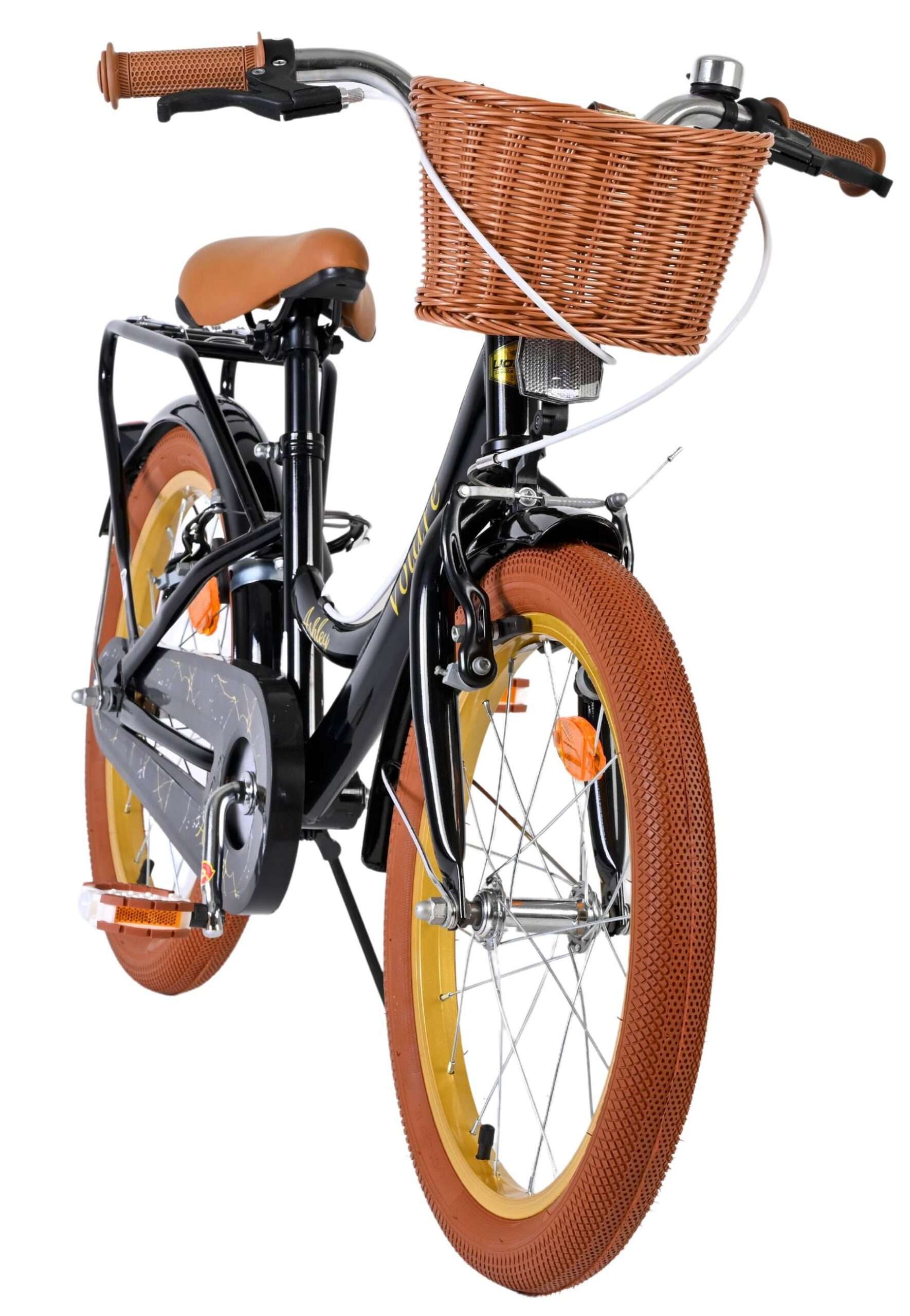 Volare | Meisjes Kinderfiets Ashley, 18 inch, Zwart, Twee handremmen - Afbeelding 5