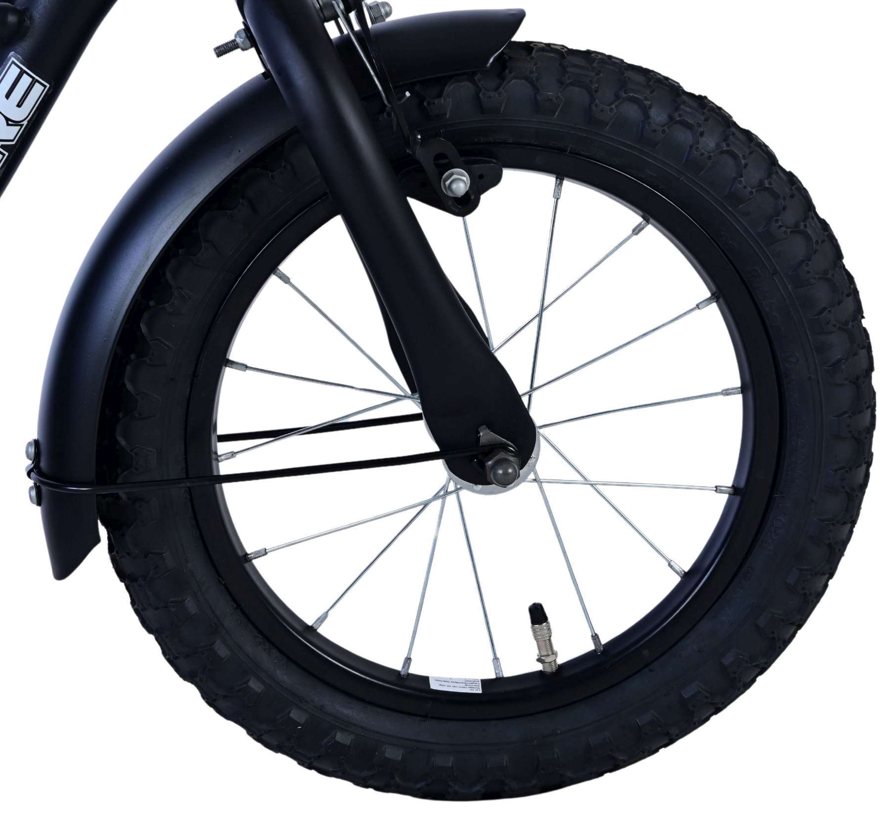 Volare | Jongens Kinderfiets Black Cruiser, 14 inch, Zwart - 95% afgemonteerd - Afbeelding 6