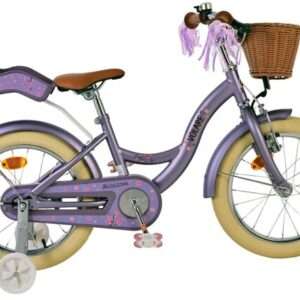 Volare | Meisjes Kinderfiets Blossom, 16 inch, Paars