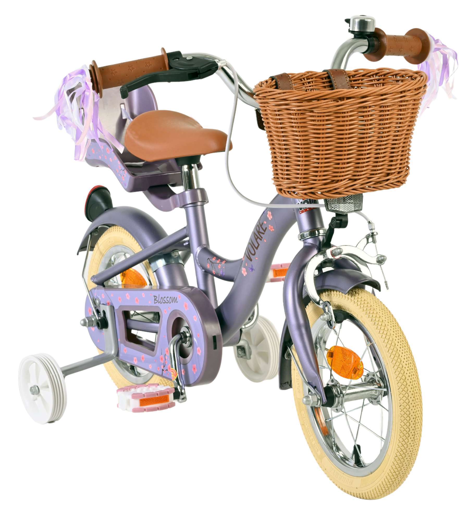 Volare | Meisjes Kinderfiets Blossom, 12 inch, Paars - Afbeelding 5