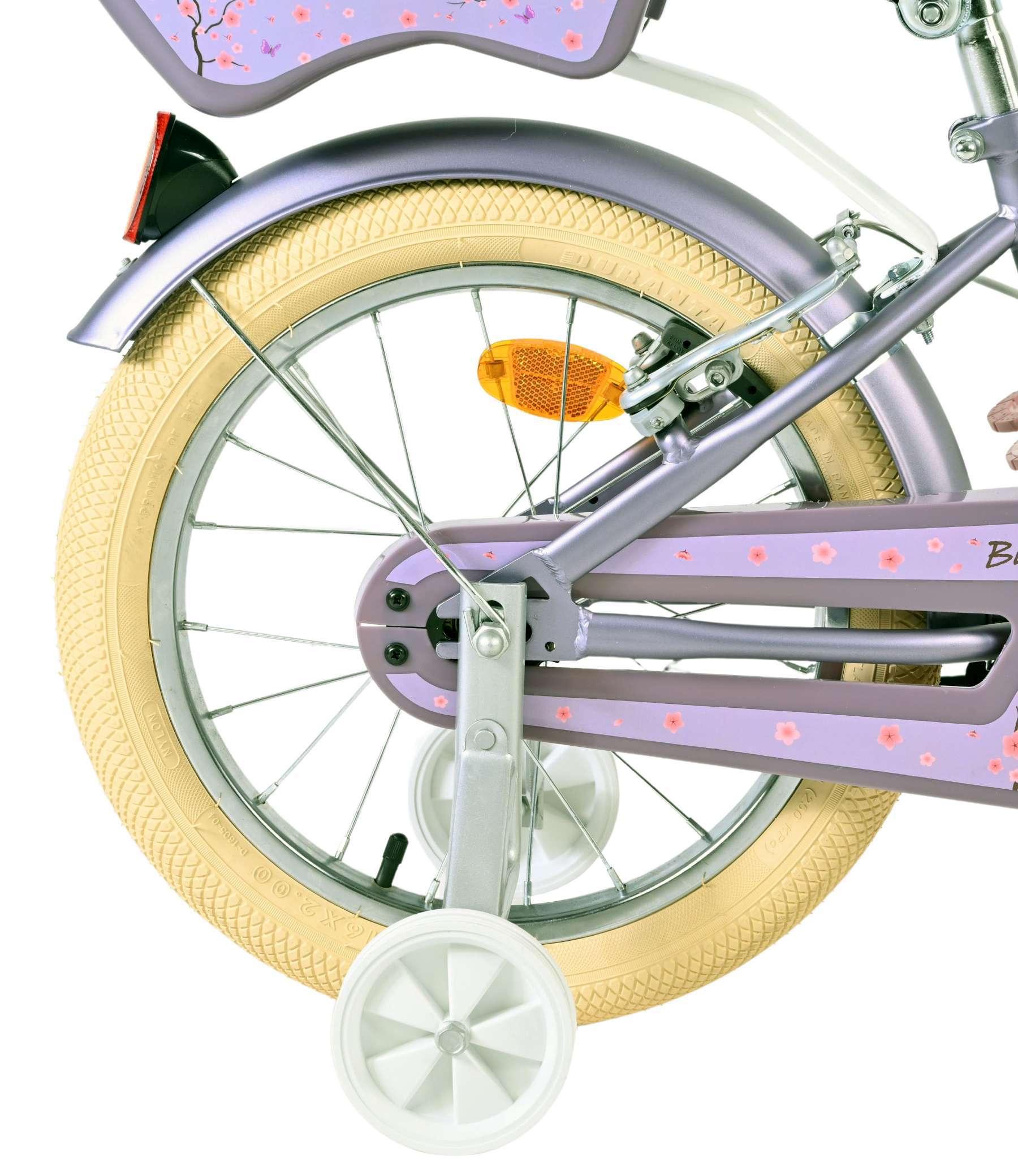 Volare | Meisjes Kinderfiets Blossom, 16 inch, Paars, Twee Handremmen - Afbeelding 2