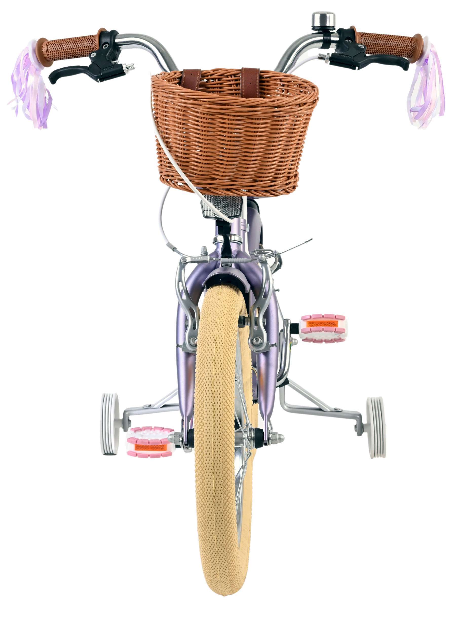 Volare | Meisjes Kinderfiets Blossom, 16 inch, Paars, Twee Handremmen - Afbeelding 6