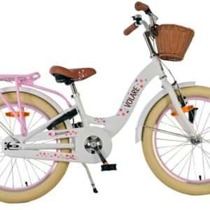 Volare | Meisjes Kinderfiets Blossom, 20 inch, Wit