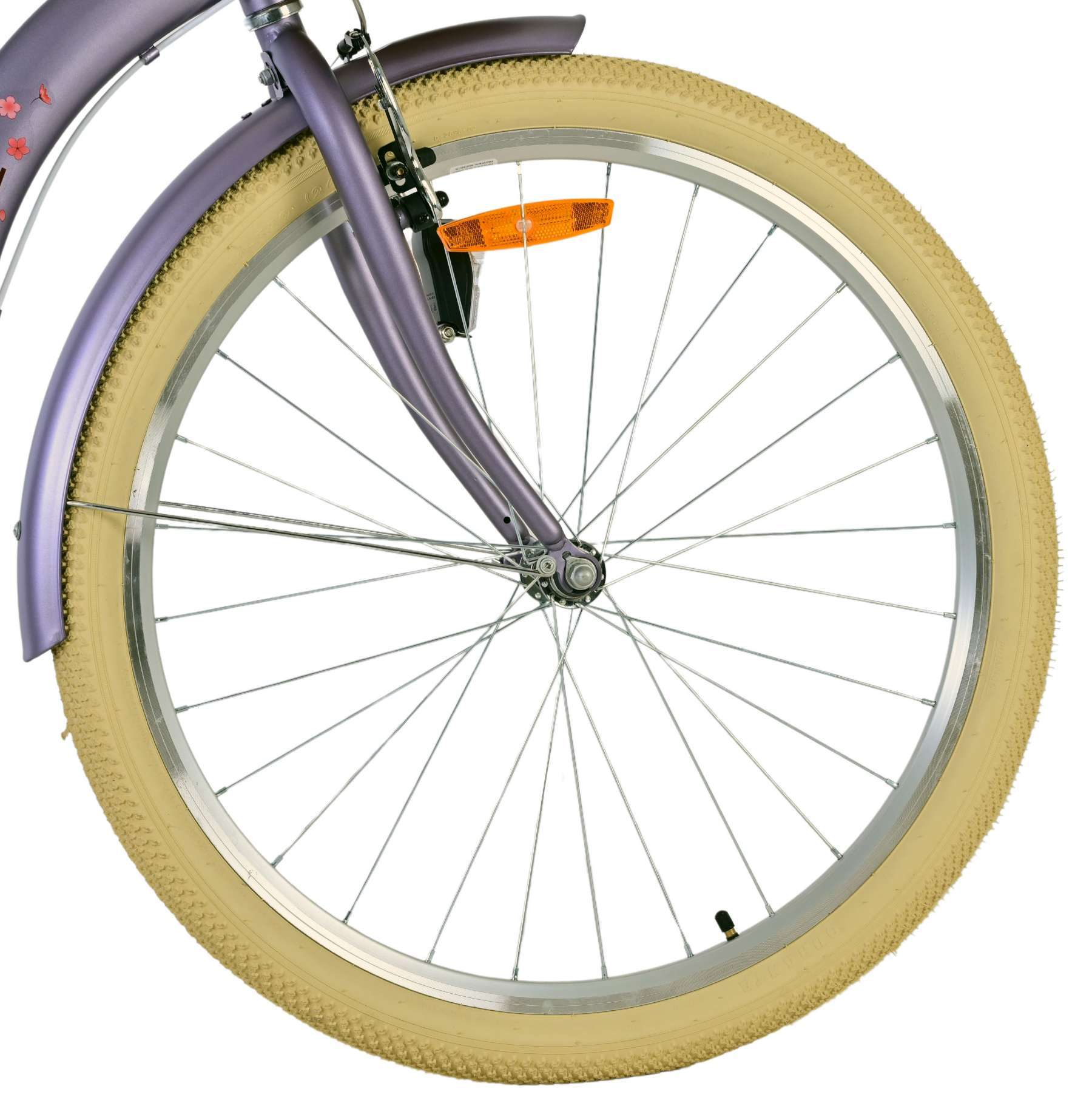 Volare | Meisjes Kinderfiets Blossom, 26 inch, Paars, Twee handremmen - Afbeelding 6