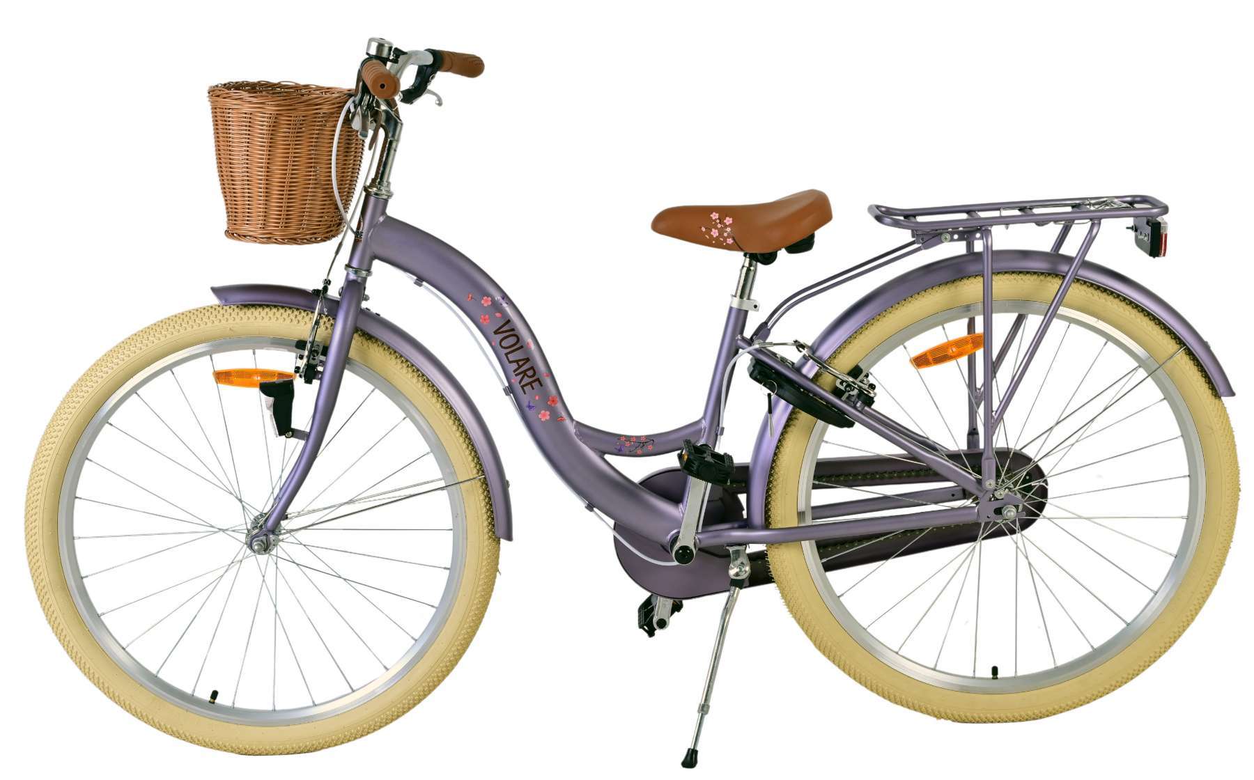 Volare | Meisjes Kinderfiets Blossom, 26 inch, Paars, Twee handremmen - Afbeelding 10