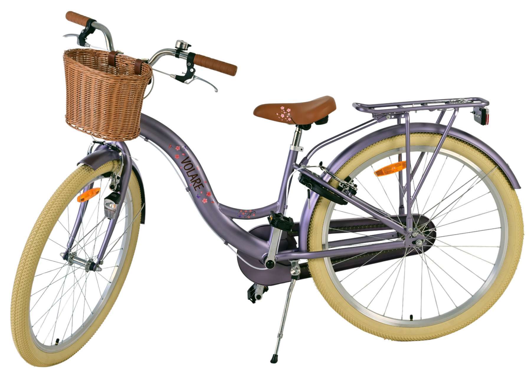 Volare | Meisjes Kinderfiets Blossom, 26 inch, Paars, Twee handremmen - Afbeelding 11
