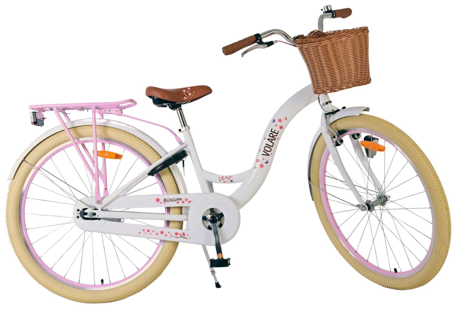 Volare | Meisjes Kinderfiets Blossom, 26 inch, Wit - Afbeelding 10