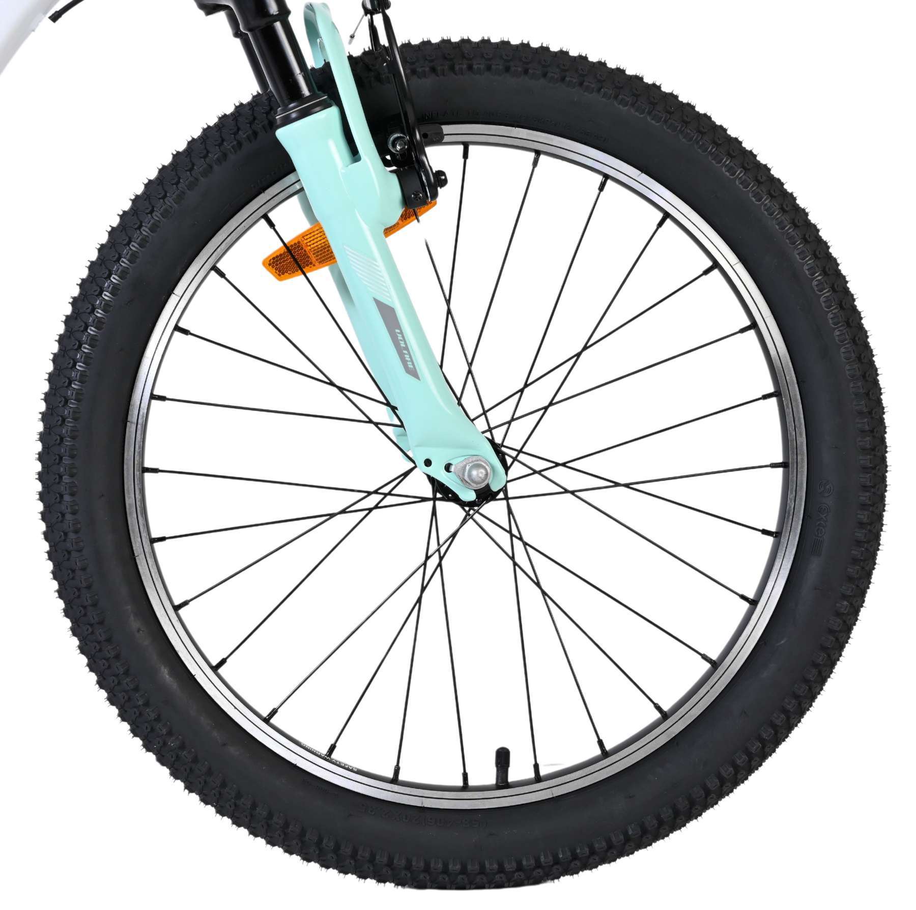 Volare Boost Kinderfiets - 20 inch - 7 Speed - Wit/Mintgroen - Afbeelding 3