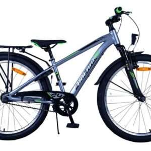 Volare | Jongens Kinderfiets Cross, 24 inch, Donker Grijs, 3 versnellingen