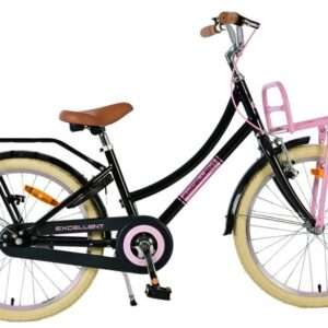 Volare | Meisjes Kinderfiets Excellent, 20 inch, Zwart