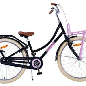 Volare | Meisjes Kinderfiets Excellent, 24 inch, Zwart
