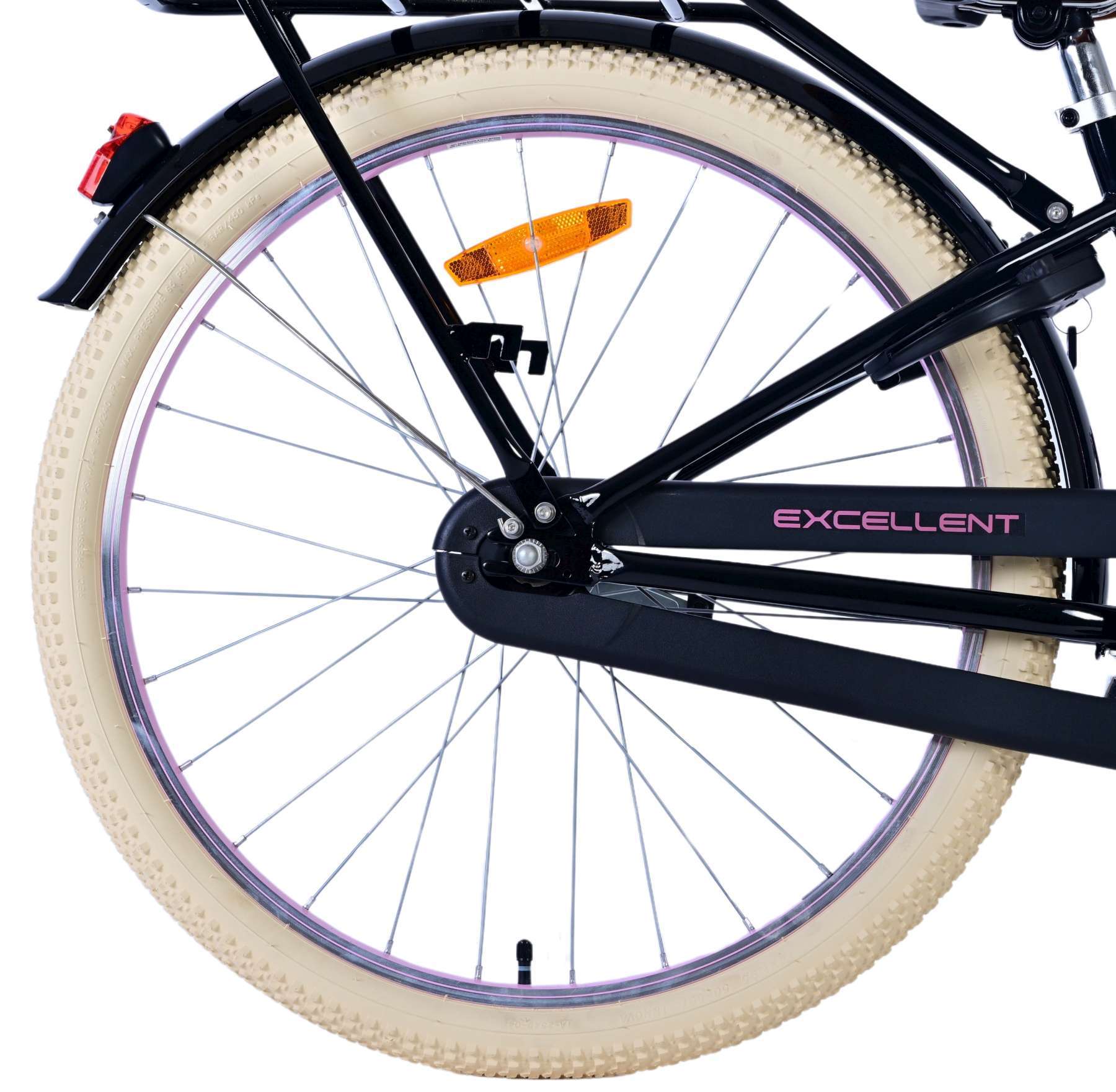 Volare | Meisjes Kinderfiets Excellent, 24 inch, Zwart - Afbeelding 10