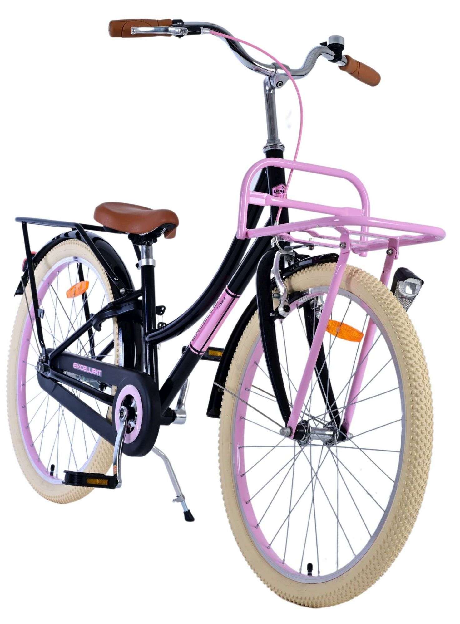 Volare | Meisjes Kinderfiets Excellent, 24 inch, Zwart - Afbeelding 7