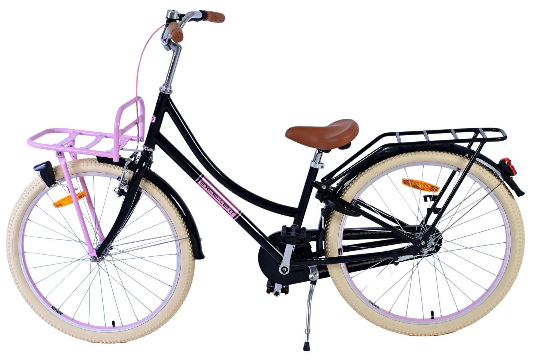 Volare | Meisjes Kinderfiets Excellent, 24 inch, Zwart - Afbeelding 5