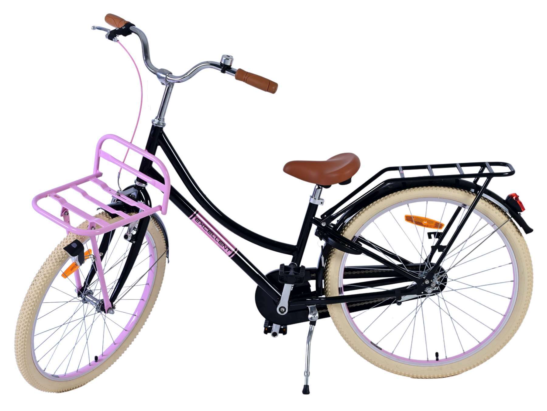 Volare | Meisjes Kinderfiets Excellent, 24 inch, Zwart - Afbeelding 4