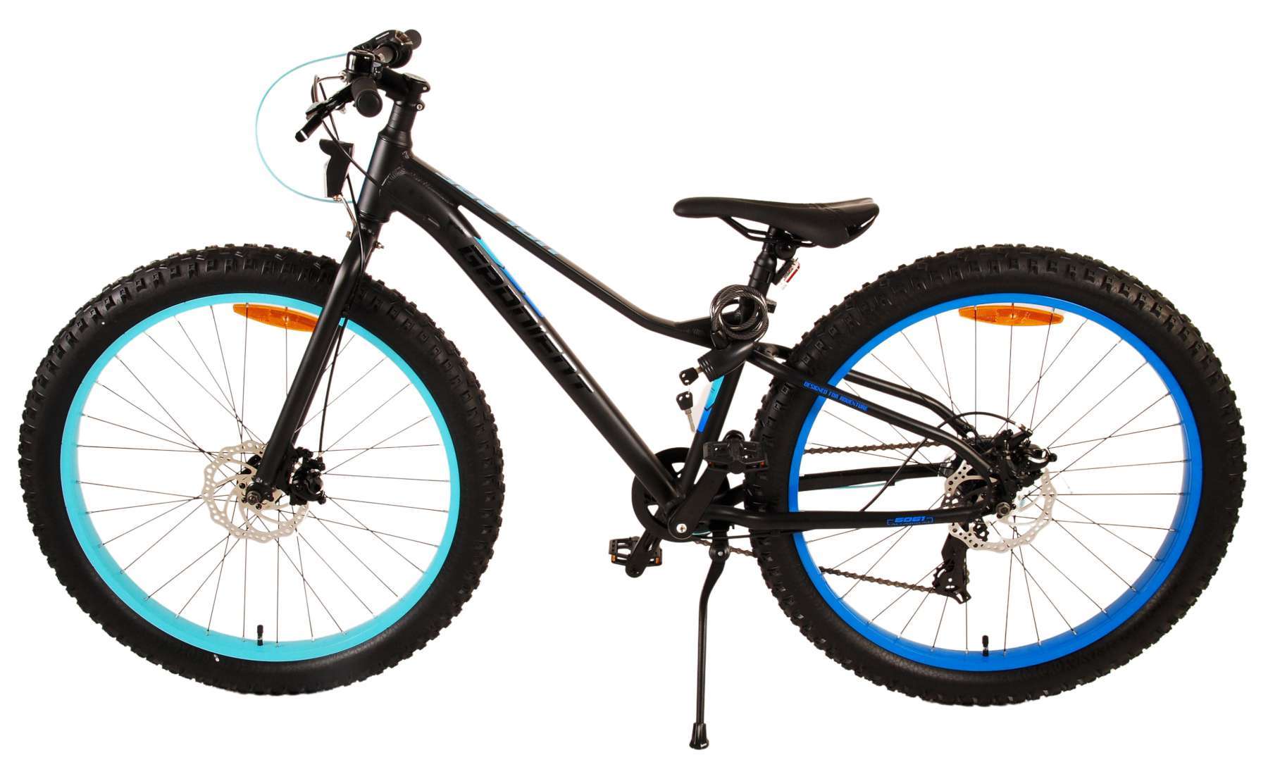 Volare | Jongens Kinderfiets Gradient, 26 inch, Zwart Blauw, 7 speed, Prime Collection - Afbeelding 6