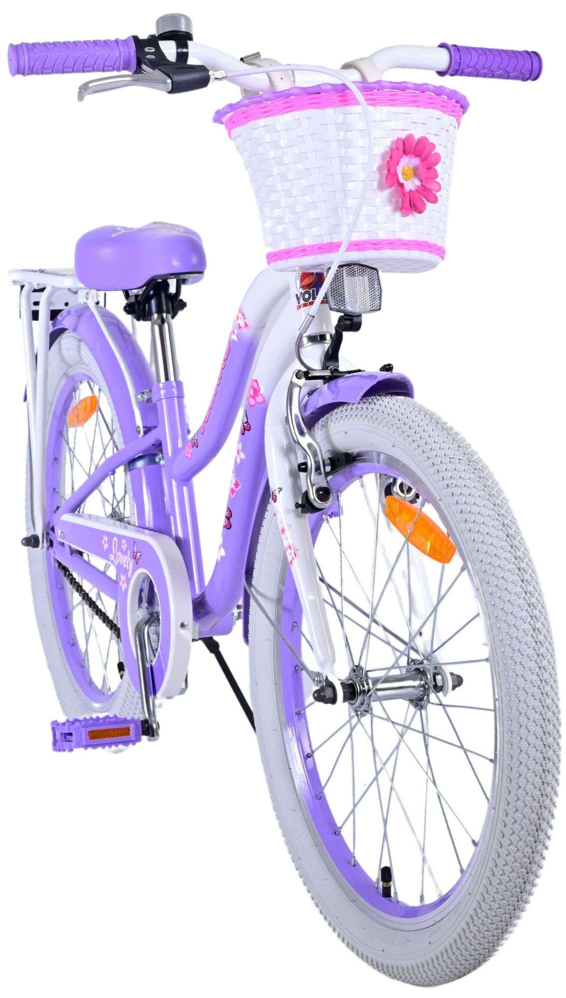 Volare | Meisjes Kinderfiets Lovely, 20 inch, Paars - Afbeelding 10