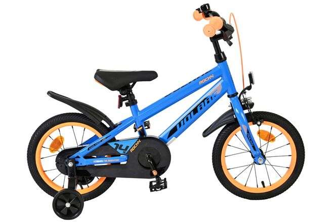 Volare | Jongens Kinderfiets Rocky, 14 inch, Blauw